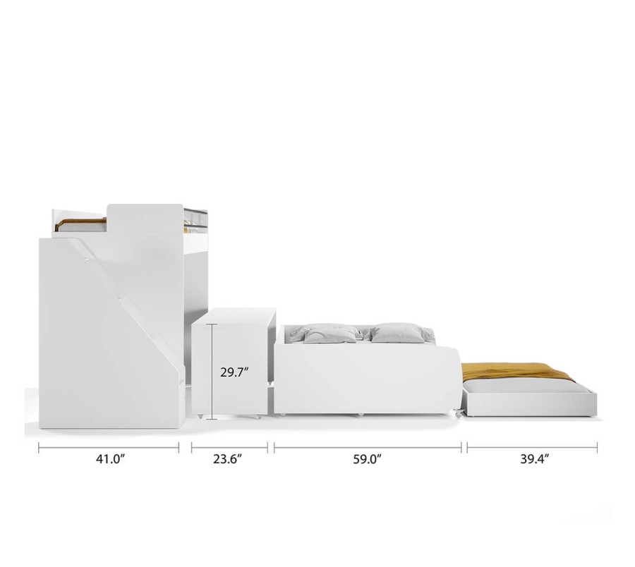 Eco Bel Mondo Twin Over Full/Full XL Bunk Bed Set