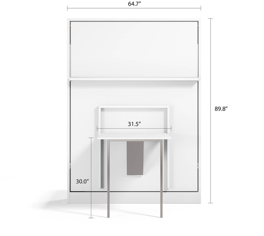 Royal Queen Wall Bed with Folding Table