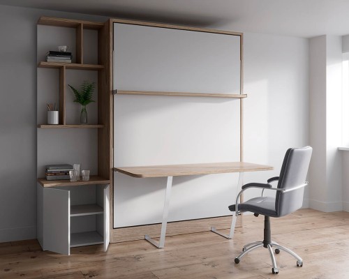 Royal Queen Wall Bed With Desk