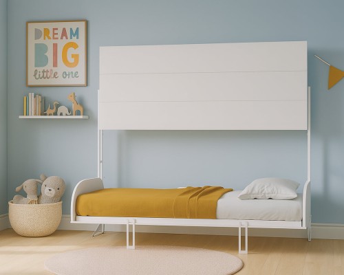 Ft. Lauderdale-styled bedroom with the Simple Bunk Twin/Twin XL Murphy Wall Bed.