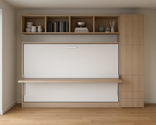 Spazio - Full Size Wall Bed with Desk