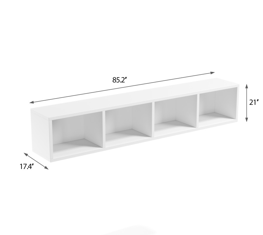 Open Horizontal Queen Bookshelf
