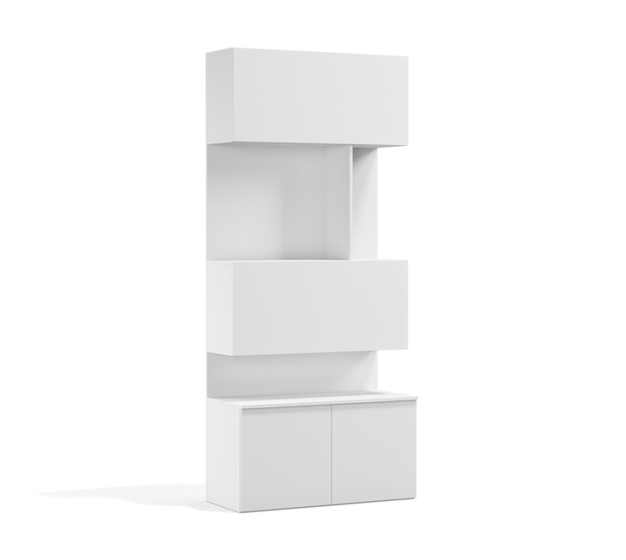 Royal Bookcase with Hidden Desk