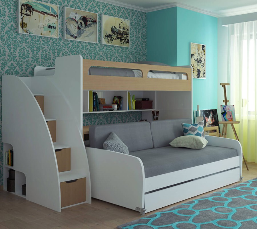 Twin XL Mattress Cover and 2 PC Cushion Set