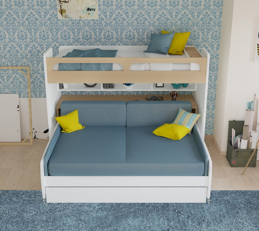 Full Mattress Cover 2 Cushions and 2 PC Side Pillows Set