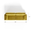 Royal Horizontal Queen 2 Seat Sofa