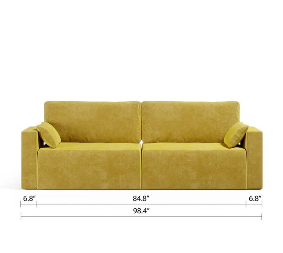 Royal Horizontal Queen 2 Seat Sofa