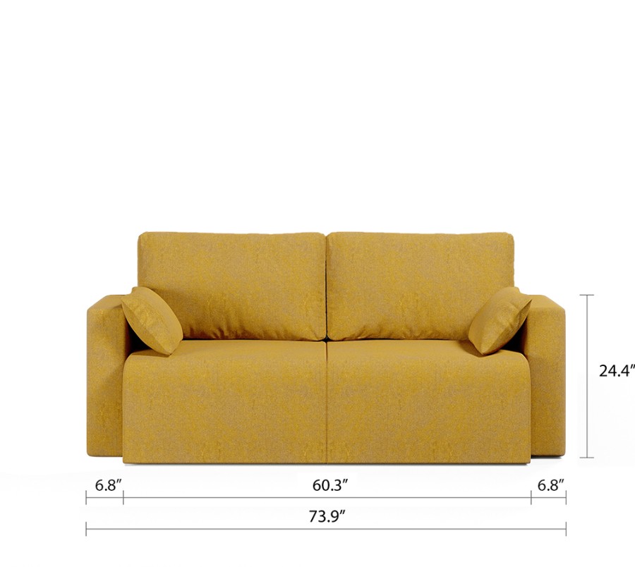 Royal Vertical Queen 2 Seat Storage Sofa