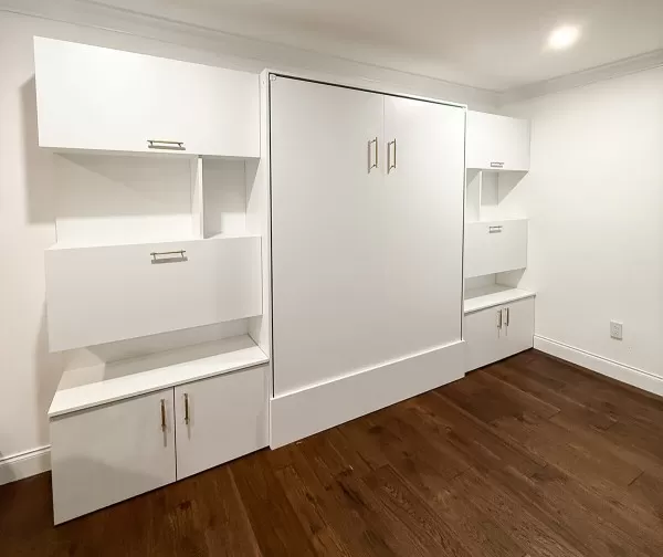 Loft Bed Queen Size with Bookcases