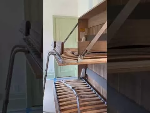 Pensiero Twin Wall Bunk Bed