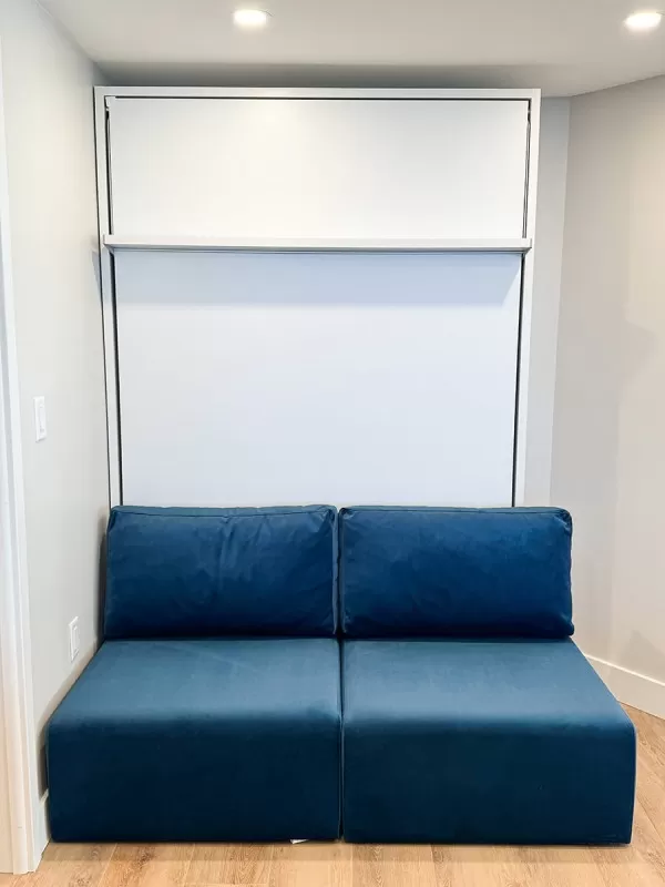 Royal Full / Full XL Wall Bed with Sectional Sofa