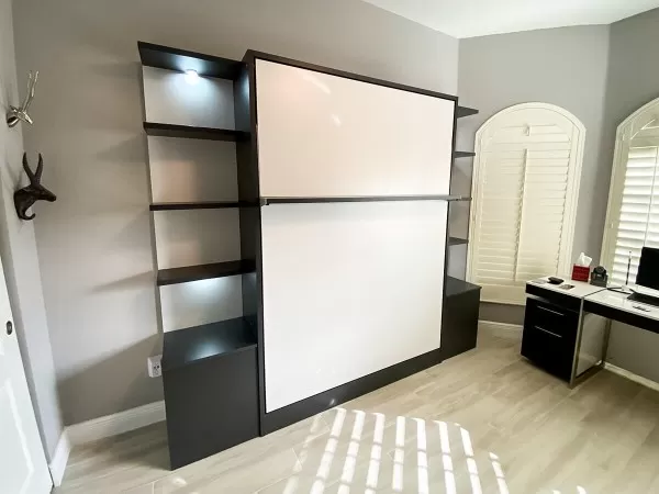 ROYAL Queen Wall Bed with Bookcase Set 117