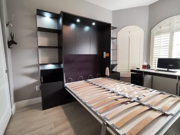 ROYAL Queen Wall Bed with Bookcase Set 118