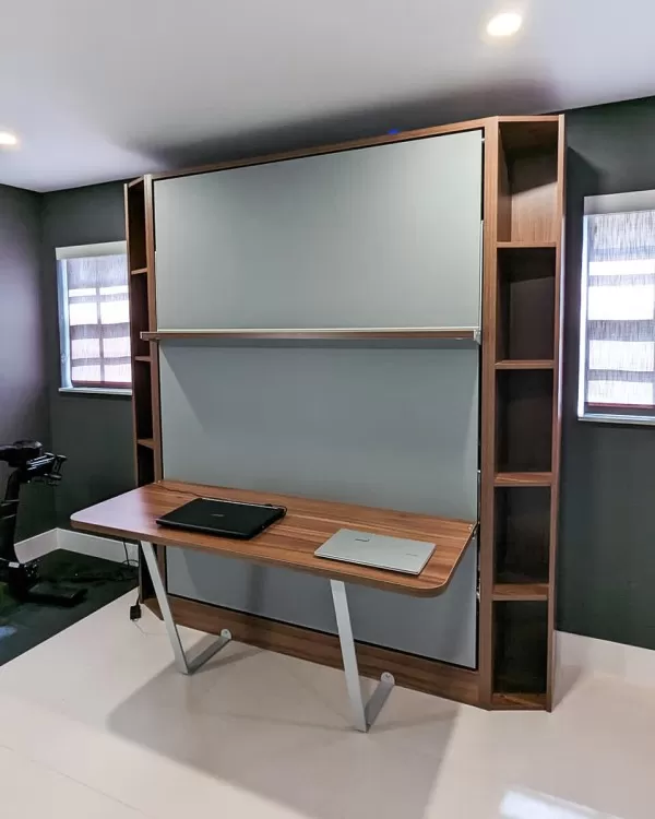 ROYAL Queen Wall Bed with Bookcase Set 131