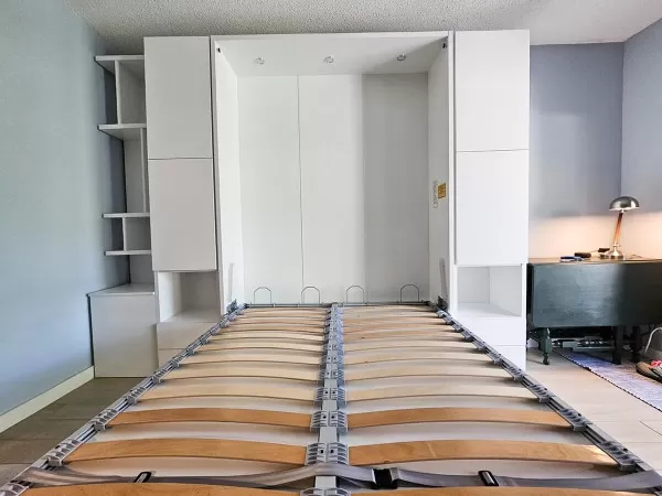 ROYAL Queen Wall Bed with Bookcase Set 136