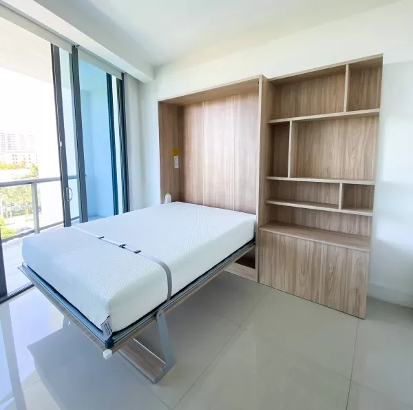 ROYAL Queen Wall Bed with Bookcase Set 145