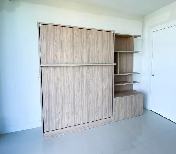 ROYAL Queen Wall Bed with Bookcase Set 146