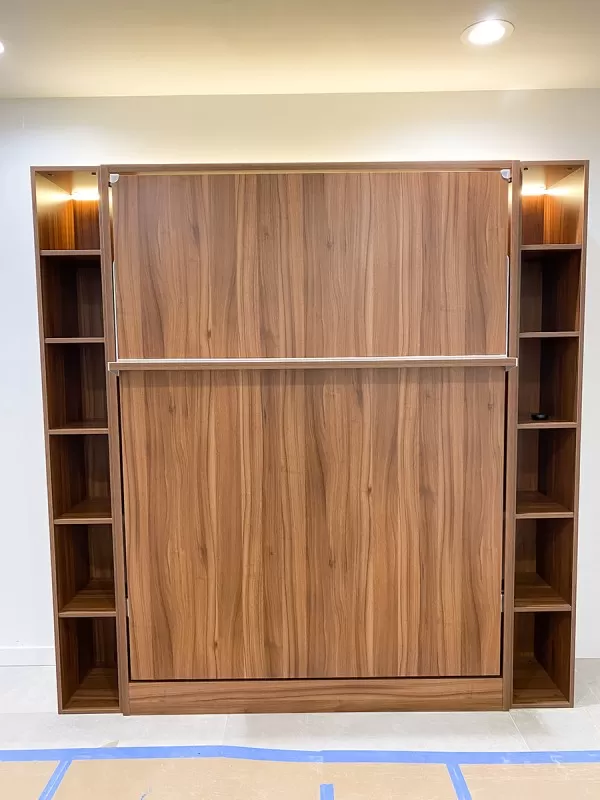 ROYAL Queen Wall Bed with Bookcase Set 167