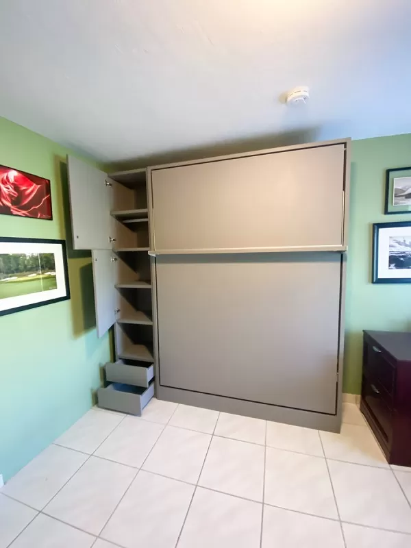 ROYAL Queen Wall Bed with Bookcase Set 175