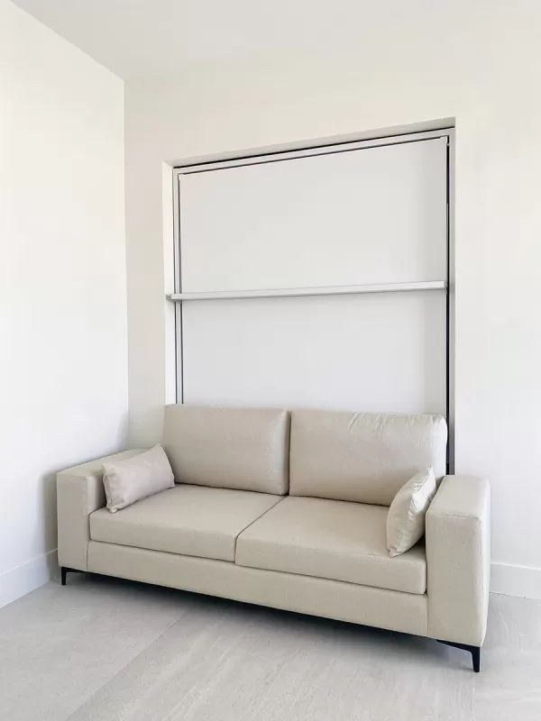 ROYAL Queen Wall Bed with Sectional Sofa