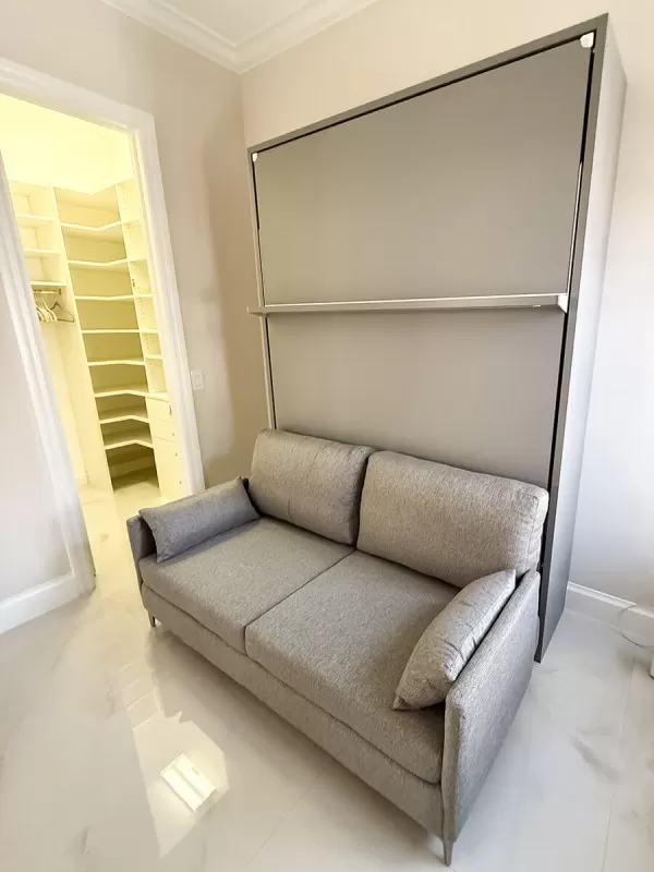 ROYAL Queen Wall Bed with Sectional Sofa 16