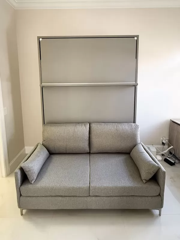 ROYAL Queen Wall Bed with Sectional Sofa 18