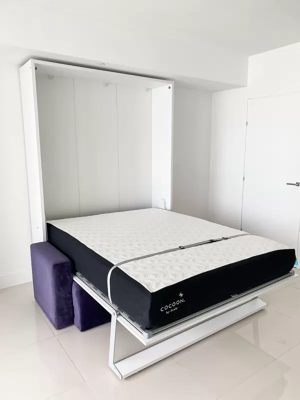 ROYAL Queen Wall Bed with Sectional Sofa 2