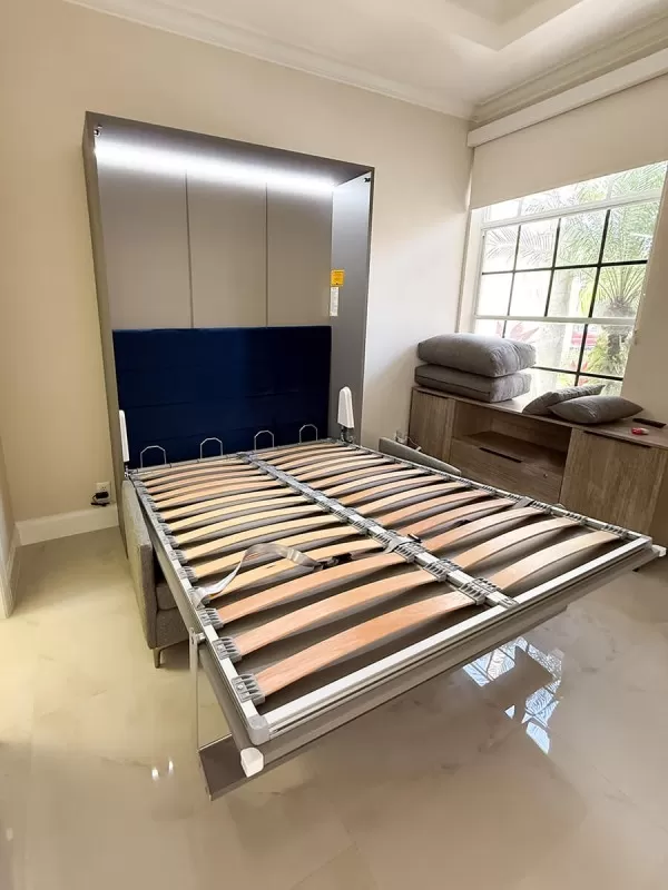 ROYAL Queen Wall Bed with Sectional Sofa 20