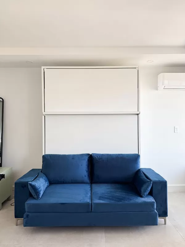 ROYAL Queen Wall Bed with Sectional Sofa