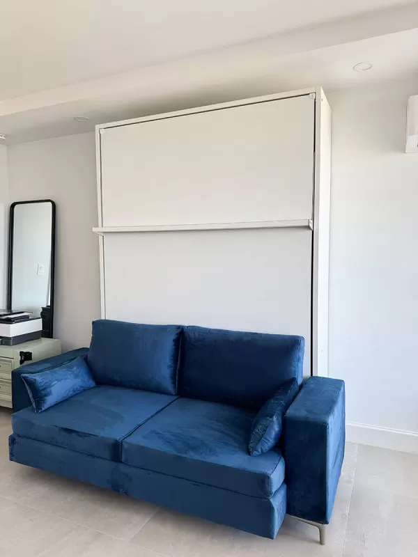 ROYAL Queen Wall Bed with Sectional Sofa