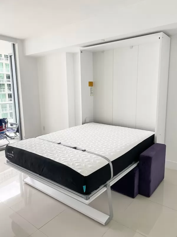 ROYAL Queen Wall Bed with Sectional Sofa 5