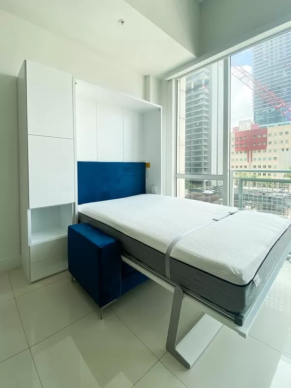 ROYAL Queen Wall Bed with Sectional Sofa Wardrobe and Bookcase Set 19