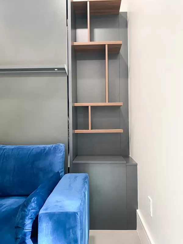 ROYAL Queen Wall Bed with Sectional Sofa Wardrobe and Bookcase Set 31