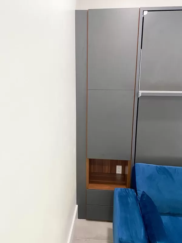 ROYAL Queen Wall Bed with Sectional Sofa Wardrobe and Bookcase Set 32