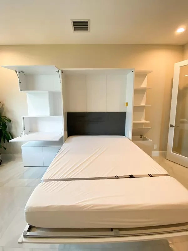 ROYAL Queen Wall Bed with Sectional Sofa Wardrobe and Bookcase Set 39