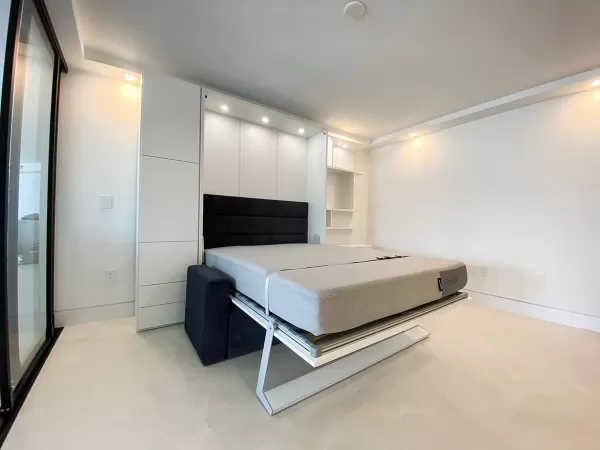 ROYAL Queen Wall Bed with Sectional Sofa and Bookcase Set 303