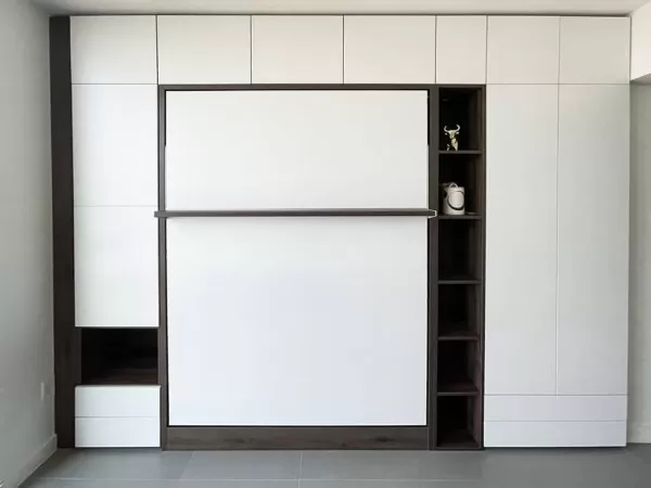 ROYAL Queen Wall Bed with Wardrobes 0