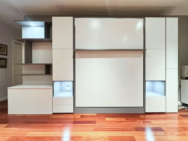 ROYAL Queen Wall Bed with Wardrobes 14