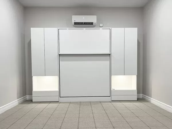 ROYAL Queen Wall Bed with Wardrobes 30