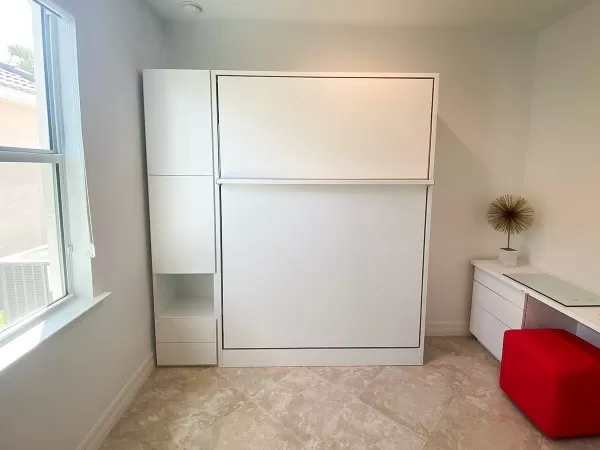 ROYAL Queen Wall Bed with Wardrobes 36