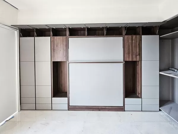 ROYAL Queen Wall Bed with Wardrobes 52