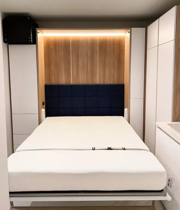 ROYAL Queen Wall Bed with Wardrobes 62