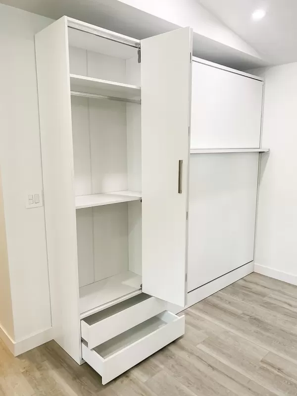 ROYAL Queen Wall Bed with Wardrobes 64