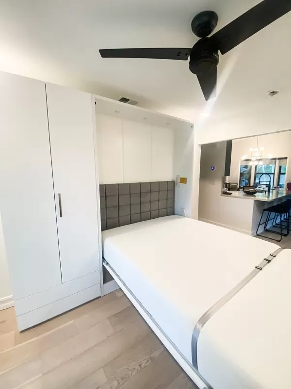 ROYAL Queen Wall Bed with Wardrobes 72