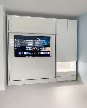 C - ROYAL Queen Wall Bed with Wardrobe