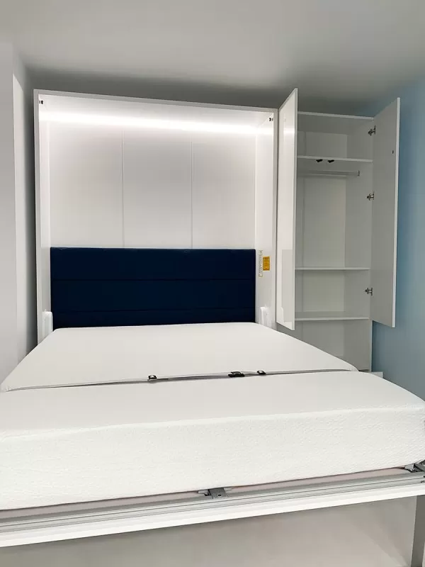 ROYAL Queen Wall Bed with Wardrobes 74