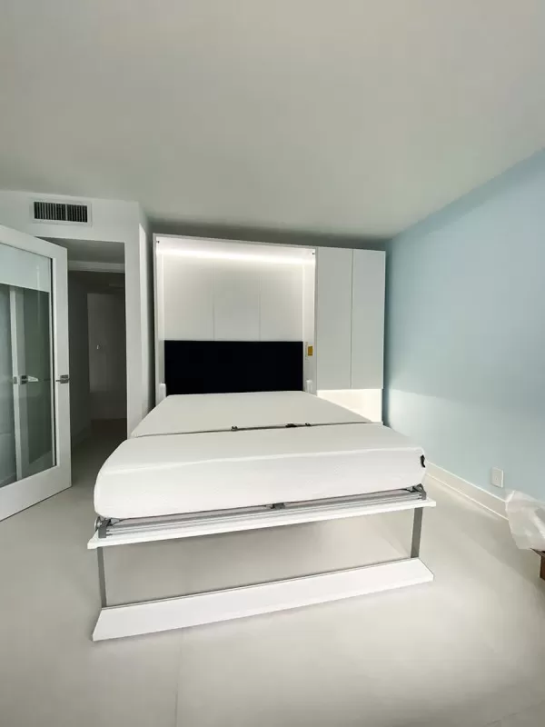 ROYAL Queen Wall Bed with Wardrobes 76