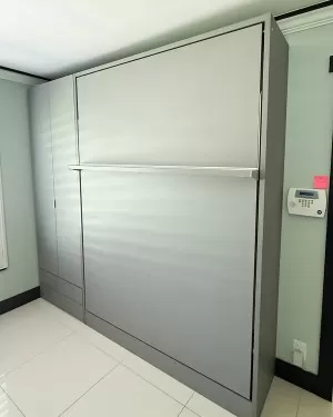 C - ROYAL Queen Wall Bed with Wardrobe