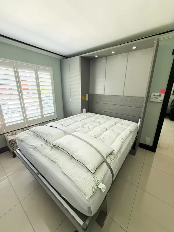 ROYAL Queen Wall Bed with Wardrobes 89