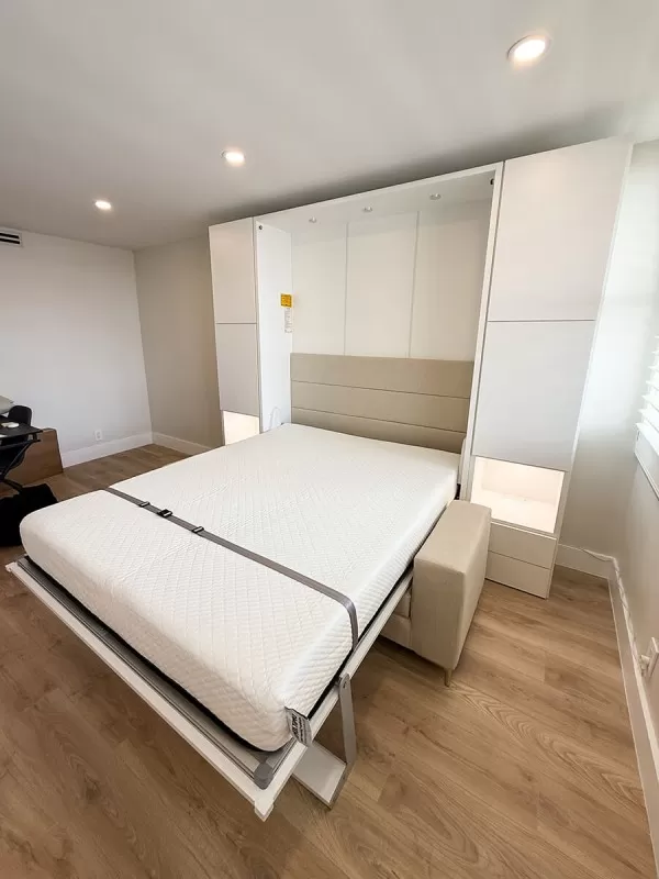 ROYAL Queen Wall Bed with Wardrobes and Bookcase Set 51